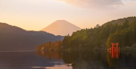 vista del monte fuji da Hakone