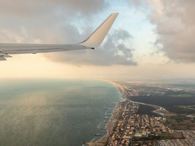 vista aeroplano costa tirrenica